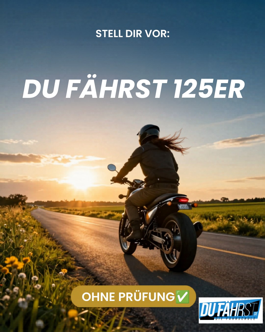 B196 Schulung — Motorrad-Fahrstunde mit erfahrener Fahrlehrerin